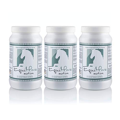 EquiMove Motion Sparpaket (3 x 1,5 kg) für Gelenke, Sehnen und Synovia deines Pferdes. Mit GLME, Hyaluronsäure, MSM, Glucosamin und mehr von EquiMove