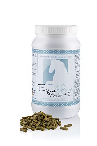 EquiMove Selen + E, hochdosierte Pellets mit 50.000 mg Vitamin E und 20 mg Selen, für Muskulatur und Ausdauer, gegen Selenmangel und zur Vorbeugung, 1,5 kg aus Deutscher Herstellung von EquiMove