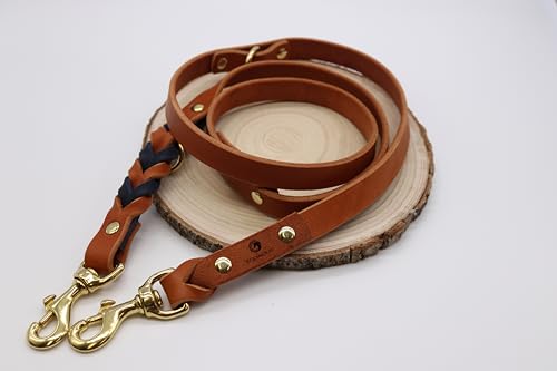 Equimour Hundeleine „Lederliebe“ – konfigurierbar aus Fettleder | Handgefertigt in Deutschland | Edle Leine für Hunde in Wunschlänge & Farbe | Robustes Hundezubehör & Geschenk für Hundefreunde von Equimour