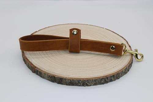 Equimour Schleppleinen-Halter – konfigurierbar aus Fettleder | Handgefertigt in Deutschland | Praktischer Leinenhalter für Spaziergänge | Robustes Hundezubehör & Geschenk für Hundefreunde von Equimour