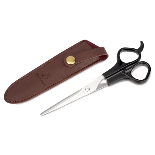 Personalisierbare Equimour Mähnenschere – Scharfe Pferdeschere aus rostfreiem Edelstahl – Präziser Schnitt für kräftige Mähnen – Ergonomischer Griff & Etui aus veganem Leder – Pferdezubehör zur Mähnen Personalisierbare Equimour Mähnenschere – Scharfe Pferdeschere aus rostfreiem Edelstahl – Präziser Schnitt für kräftige Mähnen – Ergonomischer Griff & Etui aus veganem Leder – Pferdezubehör zur Mähnen von Equimour