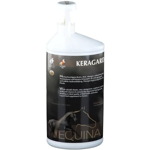 Equina Keragard 1 Liter | Biotin zur Huhornbildung bei Pferden | Fell & Haut von Equina
