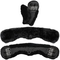 Equinate Mondgurt anatomisch Lammfell schwarz 60 cm von Equinate