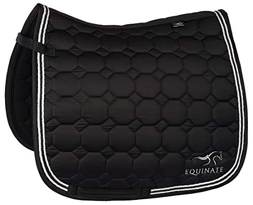 Equinate Satin Schabracke Madison Pony DR Dressur Schwarz von Equinate