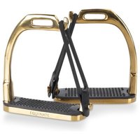 Equinate Sicherheitssteigbügel Belfast gold 12 cm von Equinate