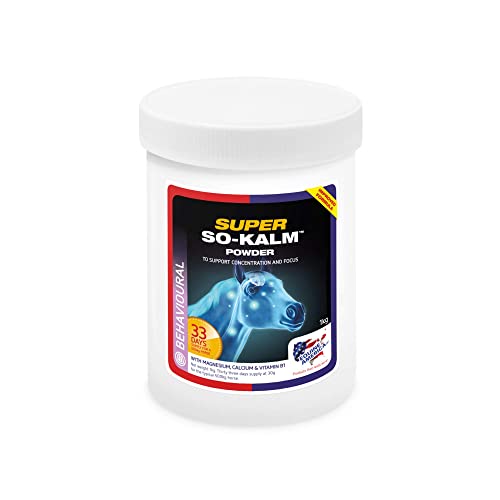 Equine America Super So Kalm Pulver | Premium gebrauchsfertiges Pferd & Pony Nahrungsergänzungsmittel | Unterstützung für beruhigendes Verhalten | 1 kg Equine America Super So Kalm Pulver | Premium gebrauchsfertiges Pferd & Pony Nahrungsergänzungsmittel | Unterstützung für beruhigendes Verhalten | 1 kg von Equine America UK