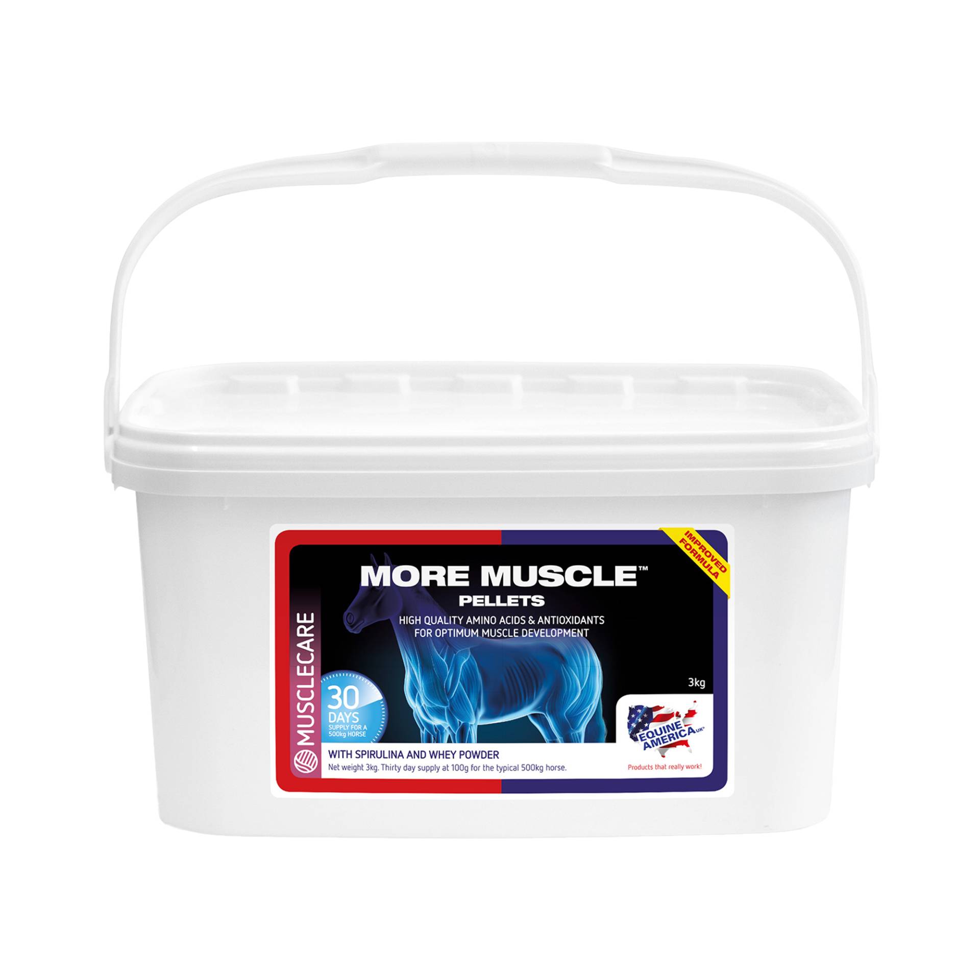 Equine America More Muscle Pellets - 3 kg Equine America More Muscle Pellets - 3 kg von Equine America