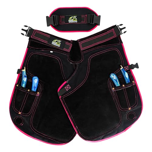 Equine Care Farrier Schürze, 2 mm Rindsleder, 500 g/m² Canvas, Air-Mesh, 58,4 cm Länge, verstellbare Taille (71,1 cm - 132,1 cm), ergonomische Schaumstoffpolsterung, Oberschenkel- und Rückenstütze, 4 Equine Care Farrier Schürze, 2 mm Rindsleder, 500 g/m² Canvas, Air-Mesh, 58,4 cm Länge, verstellbare Taille (71,1 cm - 132,1 cm), ergonomische Schaumstoffpolsterung, Oberschenkel- und Rückenstütze, 4 von Equine Care