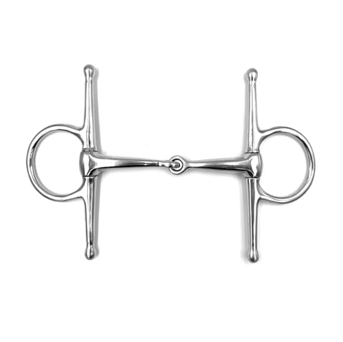 Equine Smile ES0071 Gebiss Knebeltrense Schenkeltrense Einfach Gebrochen aus Edelstahl Gebissstärke 16 mm (12.5 cm) von Equine Smile