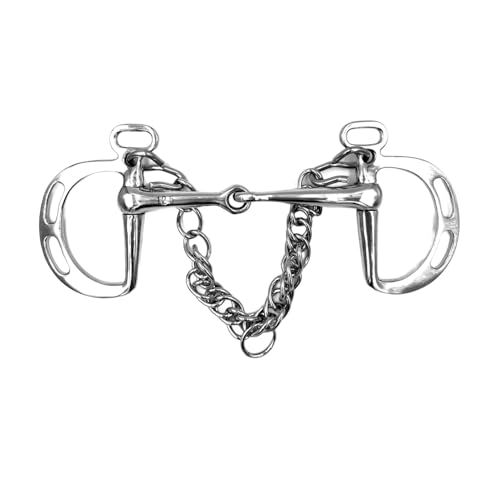Equine Smile ES0072 Gebiss Kimblewick Springkandare Einfach Gebrochen aus Edelstahl Gebissstärke 16 mm (13.5 cm) von Equine Smile