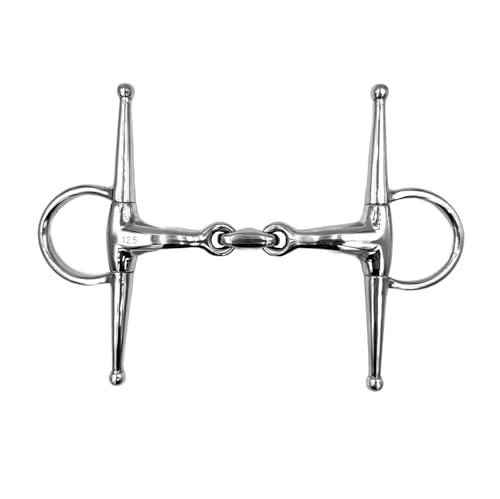 Equine Smile ES0087 Gebiss ErgoBit Knebeltrense Schenkeltrense Einfach Gebrochen anatomisch geformtes maulfreundliches aus Edelstahl 16 mm (14.5 cm) von Equine Smile