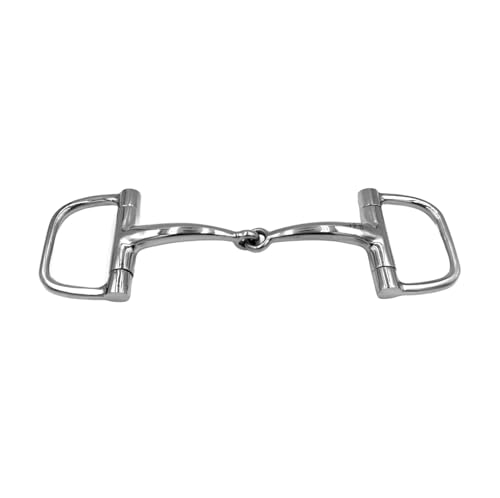 Equine Smile ES0089 Gebiss ErgoBit D-Ring Trense Einfach Gebrochen anatomisch geformtes maulfreundliches aus Edelstahl 14 mm (13.5 cm) von Equine Smile
