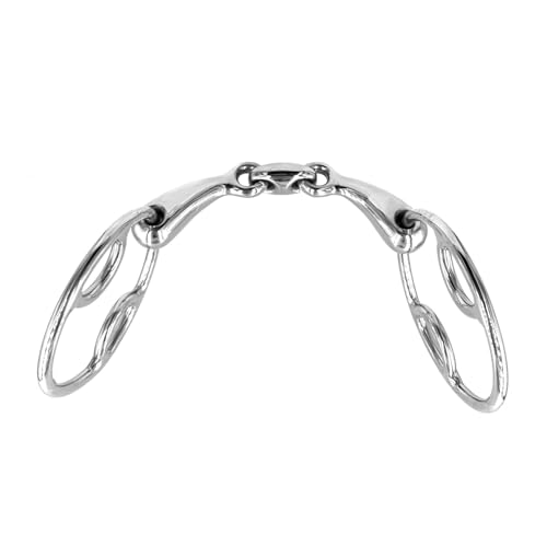 Equine Smile ES0098 Gebiss Beval ErgoBit Bit Doppelt Gebrochen Ringdurchmesser 75 mm Gebissstärke 18 mm (13.5 cm) von Equine Smile
