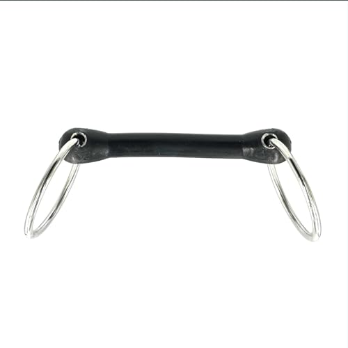 Equine Smile ES0101 Gebiss Wassertrense Stangengebiss Flexibel Gummi Stange Ringdurchmesser 65 mm Gebissstärke 23 mm (14.5 cm) von Equine Smile