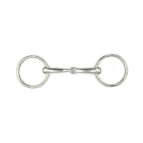 Equine Smile ES0102 Gebiss Wassertrense Einfach Gebrochen Ringdurchmesser 65 mm Gebissstärke 15 mm (10.5 cm) von Equine Smile