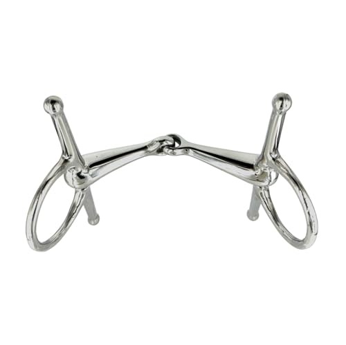 Equine Smile ES0105 Gebiss Knebeltrense Schenkeltrense Einfach Gebrochen aus Edelstahl 21 mm (13.5 cm) von Equine Smile