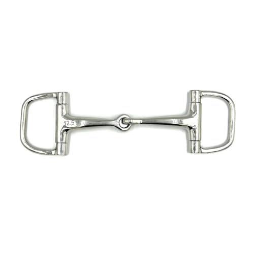 Equine Smile ES0106 Gebiss D-Ring D-Trense Einfach Gebrochen aus Edelstahl 16 mm (14.5 cm) von Equine Smile