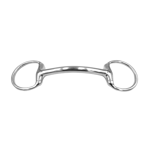 Equine Smile ES0156 JW Gebiss Olivenkopfstange Stangengebiss aus Edelstahl Ringdurchmesser 60 mm Gebissstärke 16mm (12.5 cm) von Equine Smile