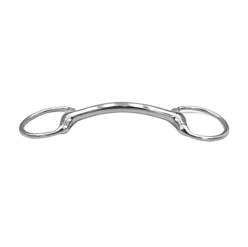 Equine Smile ES0156 JW Gebiss Olivenkopfstange Stangengebiss aus Edelstahl Ringdurchmesser 60 mm Gebissstärke 16mm (13.5 cm) von Equine Smile