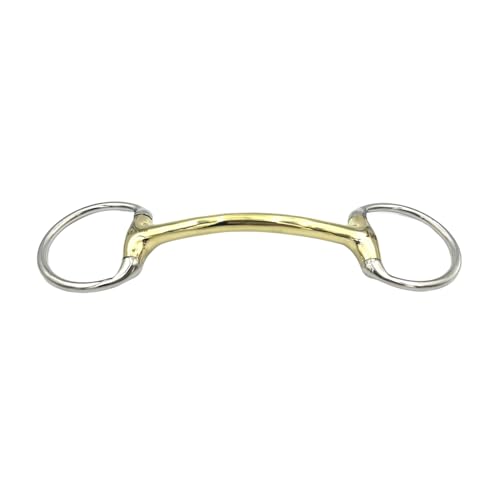 Equine Smile ES0157 JW Gebiss Olivenkopfstange Stangengebiss mit Kupfer aus Edelstahl Ringdurchmesser 60 mm Gebissstärke 16mm (13.5 cm) von Equine Smile