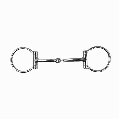 Equine Smile ES0162 JW Gebiss Westerngebiss D-Ring West Snaffle Einfach Gebrochen mit Kupfer Ringdurchmesser 65 mm Gebissstärke 12 mm (13.5 cm) von Equine Smile