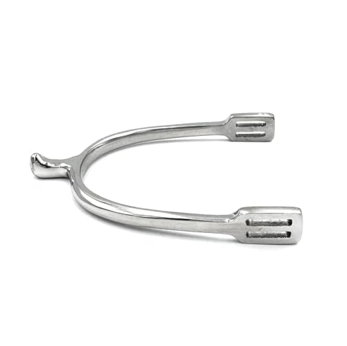 Equine Smile ES1003 Dornsporen Tropfenform Reitsporen Reiten Sporen Spur hochwertiger Edelstahl (Damen 25 mm) von Equine Smile