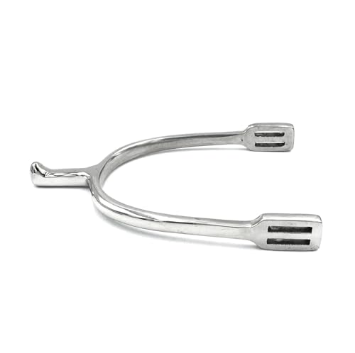Equine Smile ES1003 Dornsporen Tropfenform Reitsporen Reiten Sporen Spur hochwertiger Edelstahl (Damen 35 mm) von Equine Smile