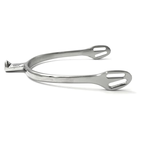 Equine Smile ES1017 ErgoSpur Dornsporen Tropfenform Reitsporen Reiten Sporen Spur hochwertiger Edelstahl (Damen 25 mm) von Equine Smile