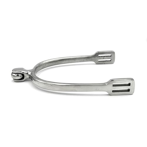 Equine Smile ES1026 Ballsporen horizontalem Ballrad Reitsporen Reiten Sporen Spur hochwertiger Edelstahl (Damen 25 mm) von Equine Smile