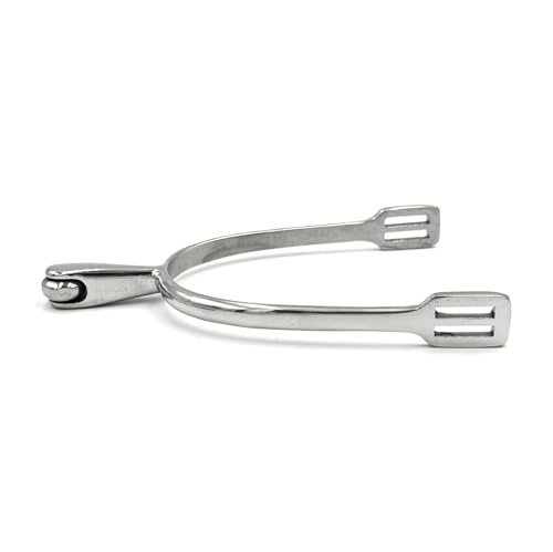 Equine Smile ES1026 Ballsporen horizontalem Ballrad Reitsporen Reiten Sporen Spur hochwertiger Edelstahl (Damen 40 mm) von Equine Smile