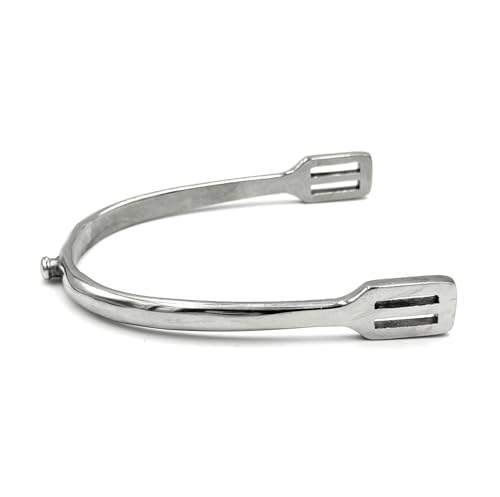Equine Smile ES1071 Knopfsporen Reitsporen Reiten Sporen Spur hochwertiger Edelstahl (Damen 10 mm) von Equine Smile