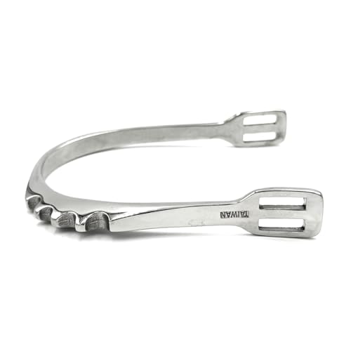 Equine Smile ES1074 Riffelsporen LE Spur Reitsporen Reiten Sporen Spur hochwertiger Edelstahl (Damen 10 mm) von Equine Smile