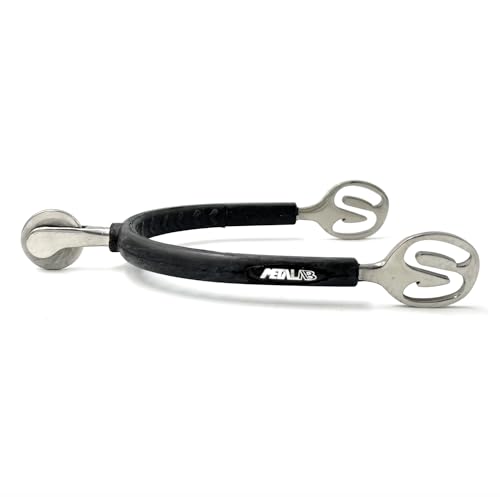 Equine Smile ES1081 SuperSpur Radsporen mit Gummi aus hochwertiger Edelstahl Reitsporen Reiten Sporen Spur (L 40 mm - Herren) von Equine Smile