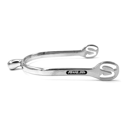Equine Smile ES1094 SuperSpur Dornsporen Kugelkopf kugelförmiges Halsende aus Zink Reitsporen Reiten Sporen Spur (L 20 mm - Damen) von Equine Smile