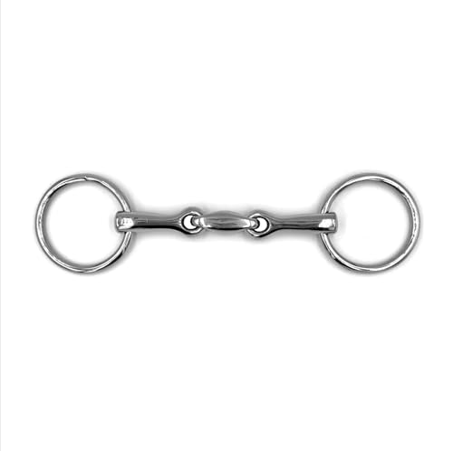 Equine Smile Gebiss ES0109 ErgoBit Bit Wassertrense Einfach Gebrochen aus Edelstahl Ringdurchmesser 65 mm Gebissstärke 18 mm (14.5 cm) von Equine Smile