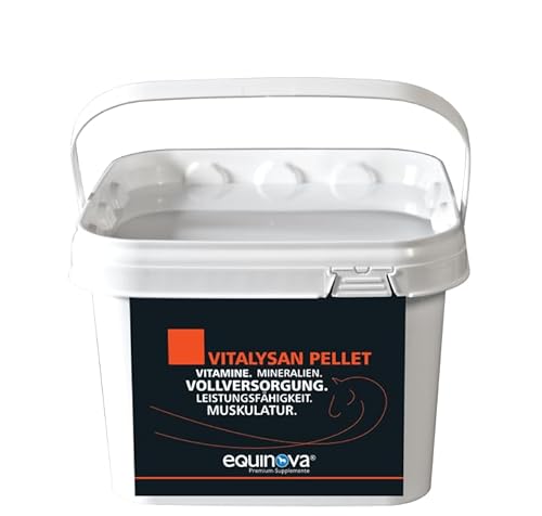 Equinova® VITALYSAN Pellet | Mineralfuttermittel für Pferde | Deckung des Nährstoffbedarfs | organisch gebundene Spurenelemente | auf Luzernebasis | 3 kg von Equinova