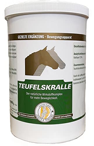 EquiPower Teufelskralle 80% - für kräftige Gelenke und Knorpel, 800 g Pulver in Dose von Equipower