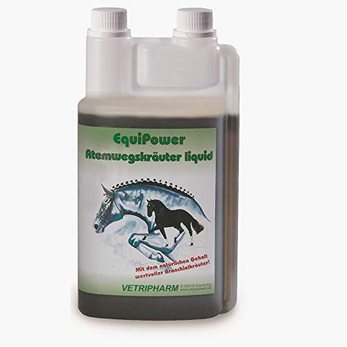 Equipower Atemwegskräuter Liquid - Ergänzungsfuttermittel für Pferde 1000ml von Equipower