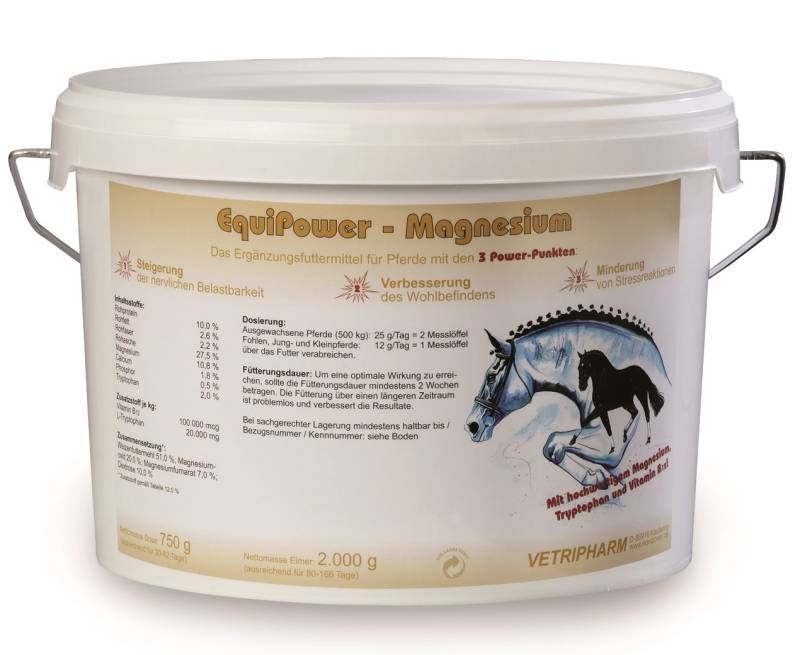 Equipower Magnesium 2kg Für das nervliche Wohlbefinden von Equipower