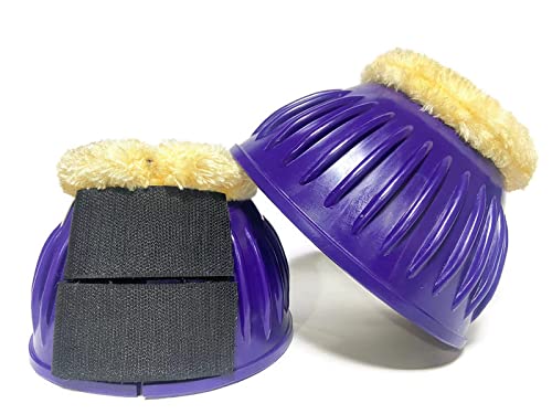 Equipride Gummistiefel mit Kunstpelzfutter, Größe XXL - XS (XS, Violett) von Equipride