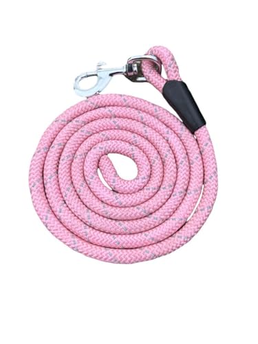 Pferdeführstrick für Halfter, reflektierend, Länge 2 Meter, 7 erstaunliche Farben (Babyrosa) von Equipride