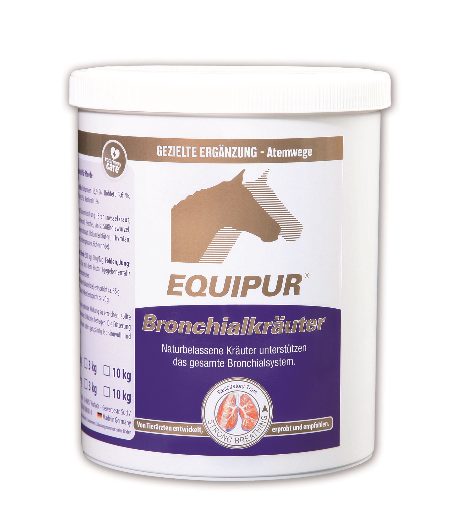 Equipur Bronchialkräuter Pferde 1kg Pellets Für die Atemwege Equipur Bronchialkräuter Pferde 1kg Pellets Für die Atemwege von Equipur