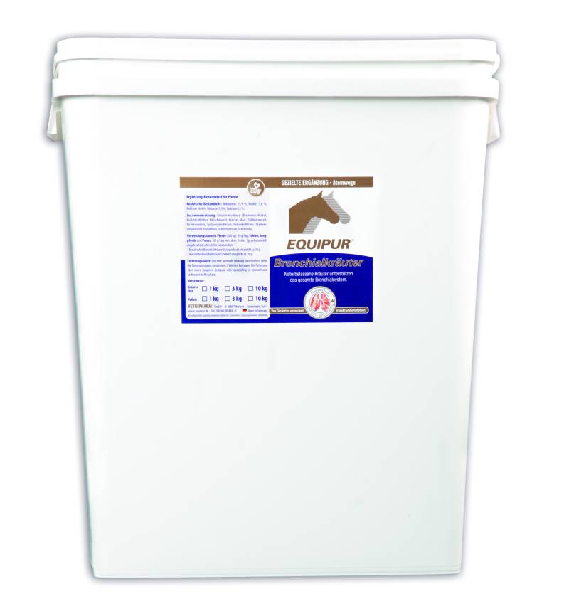 Equipur Bronchialkräuter Pferde 25kg Pellets Für die Atemwege Equipur Bronchialkräuter Pferde 25kg Pellets Für die Atemwege von Equipur