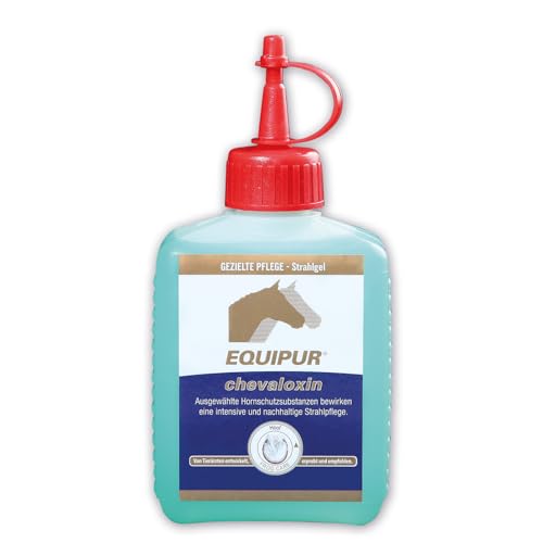 EQUIPUR - chevaloxin | 200 ml | Pflegeprodukt für Pferde | Intensive Strahlpflege | Zur Unterstützung der Hornneubildung | Atmungsaktiv und nicht ätzend | ADMR-konform von Equipur