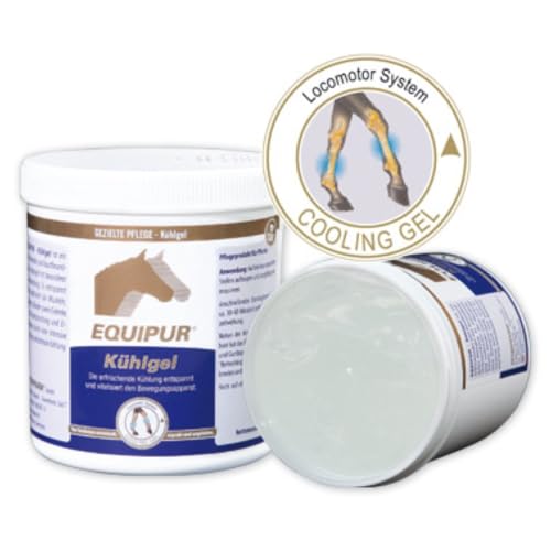 Equipur Kühlgel von Vetripharm | 1 kg | Pflegeprodukt für Pferde | Kann dabei helfen den Bewegungsapparat erfrischend zu kühlen und zu entspannen | Enthält Pfefferminzöl von Equipur