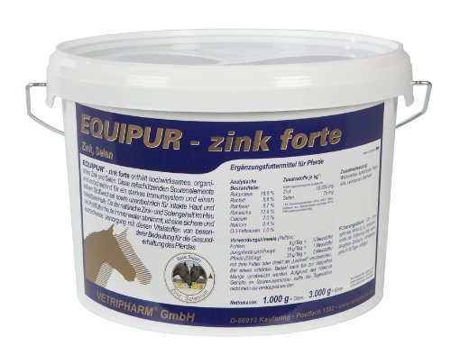 Equipur Zink forte P Ergänzungsfuttermittel für Pferde bei Zinkmangel 3kg von Equipur