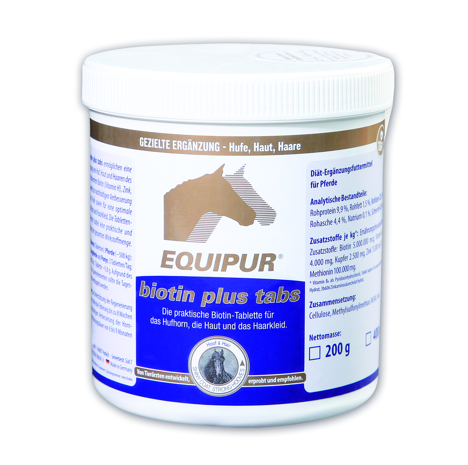 Equipur - biotin plus tabs 0,4kg sichere Biotinaufnahme Equipur - biotin plus tabs 0,4kg sichere Biotinaufnahme von Equipur