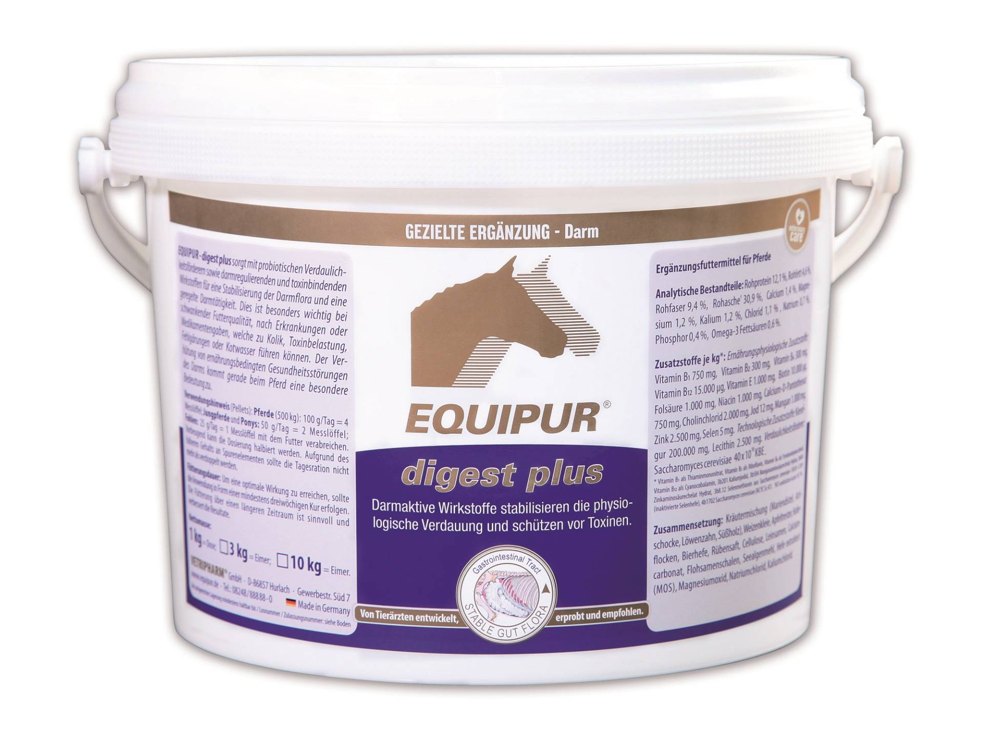 Equipur - digest plus P 3kg für eine gesunde Darmflora Equipur - digest plus P 3kg für eine gesunde Darmflora von Equipur