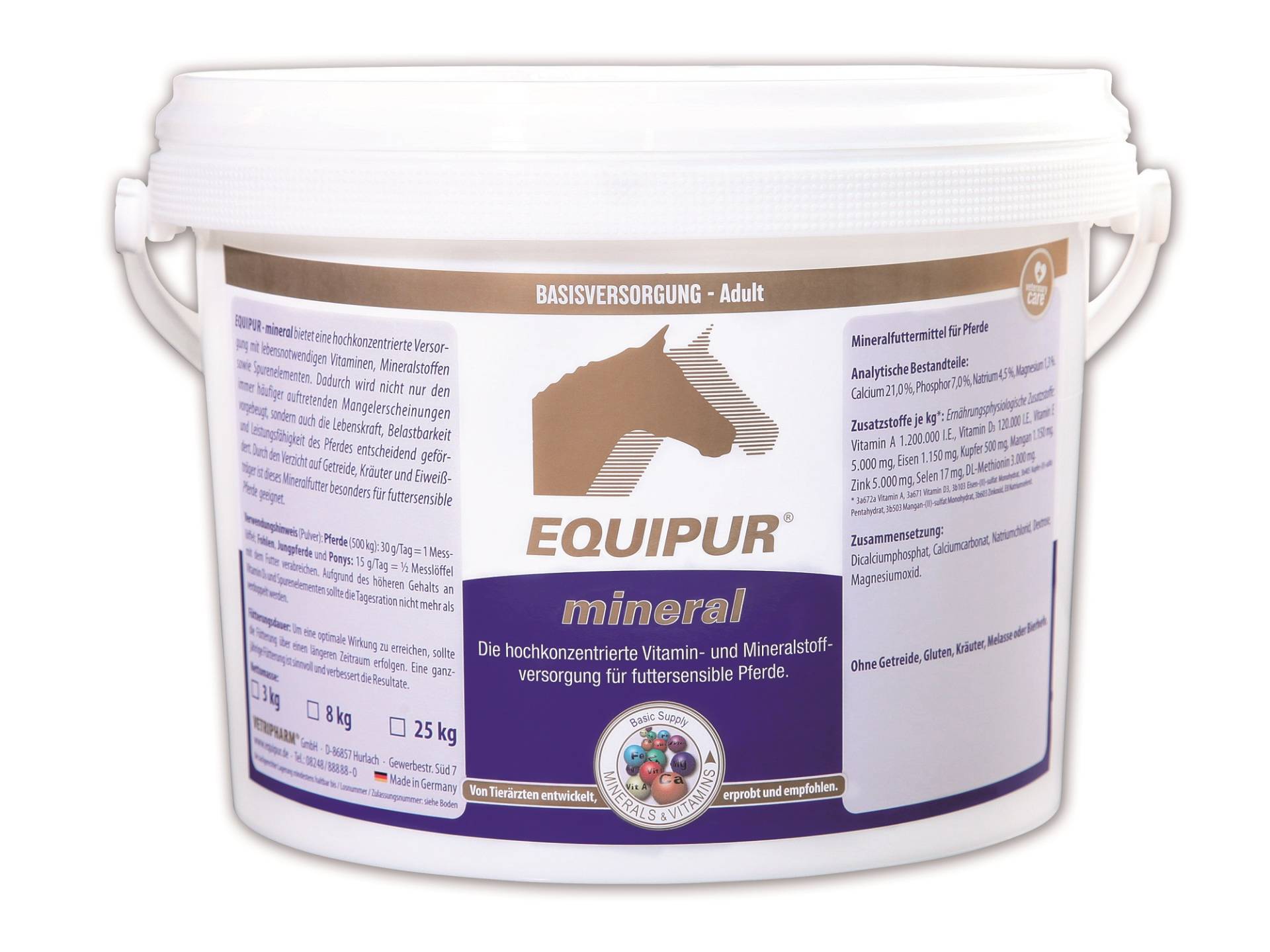 Equipur - mineral 3kg Mineral- & Vitaminversorgung Equipur - mineral 3kg Mineral- & Vitaminversorgung von Equipur