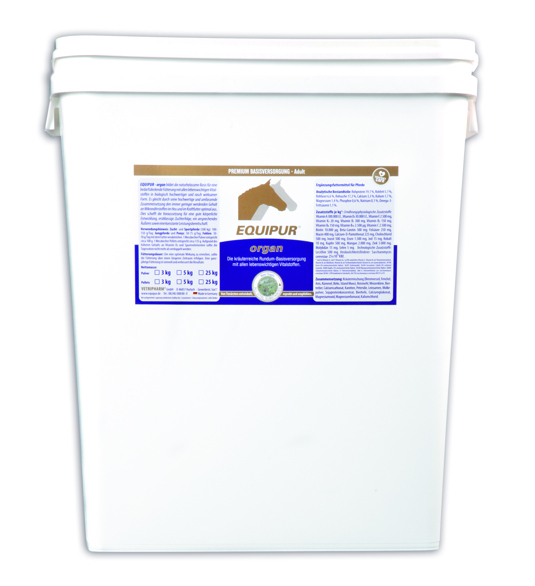 Equipur organ Pellets 25kg Organische Mineralversorgung Equipur organ Pellets 25kg Organische Mineralversorgung von Equipur